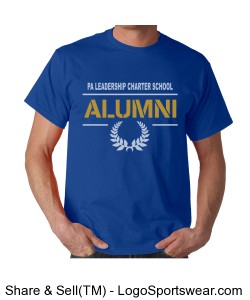 PALCS Alumni Short Sleeve Tshirt (Royal) Design Zoom