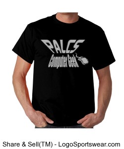 PALCS Computer Geek Tshirt (Black) Design Zoom