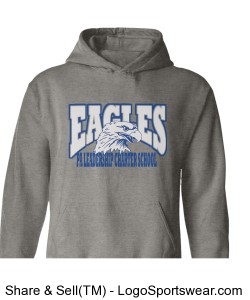 PALCS Eagle Hoodie (Grey) Design Zoom
