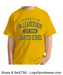 PALCS Property of Youth Tshirt (Gold) Design Zoom