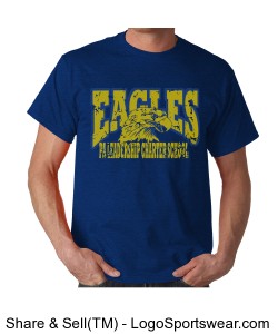 PALCS EAGLES Short Sleeve (Royal) Design Zoom